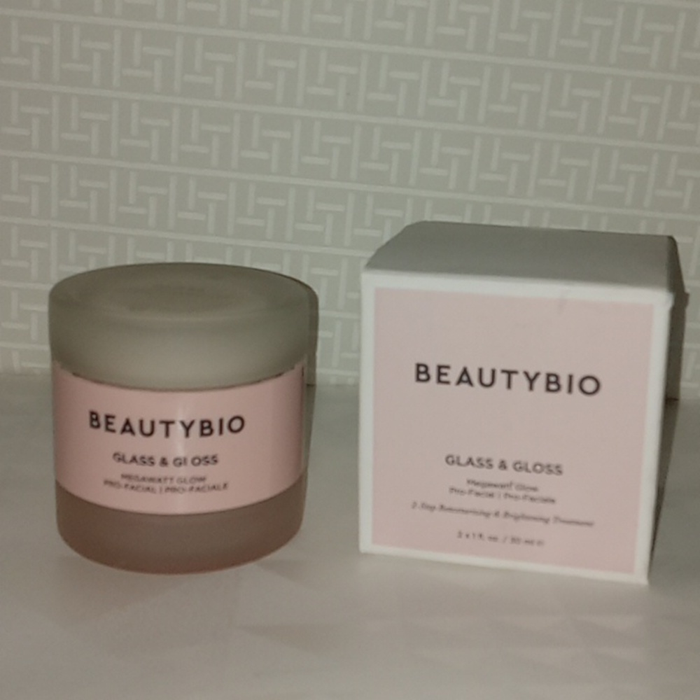 BeautyBio Glass & Gloss Megawatt Glow Pro-Facial - 2 Sides × 1 Oz